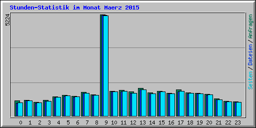 Stunden-Statistik im Monat Maerz 2015