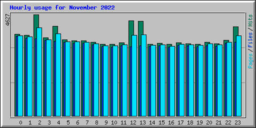 Hourly usage for November 2022